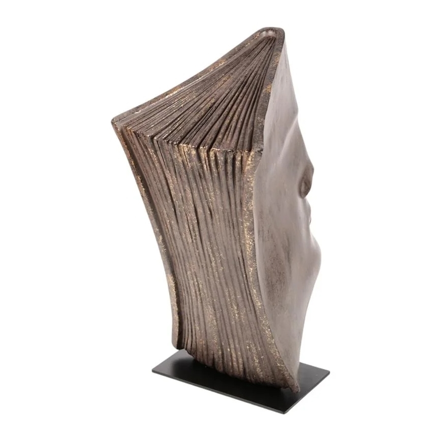 Tafeldecoratie 29x25x17 cm hars/koperkleurig