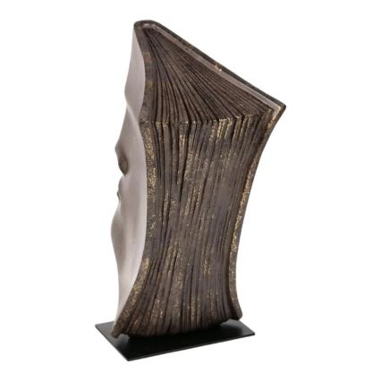 Tafeldecoratie 29x25x17 cm hars/koperkleurig