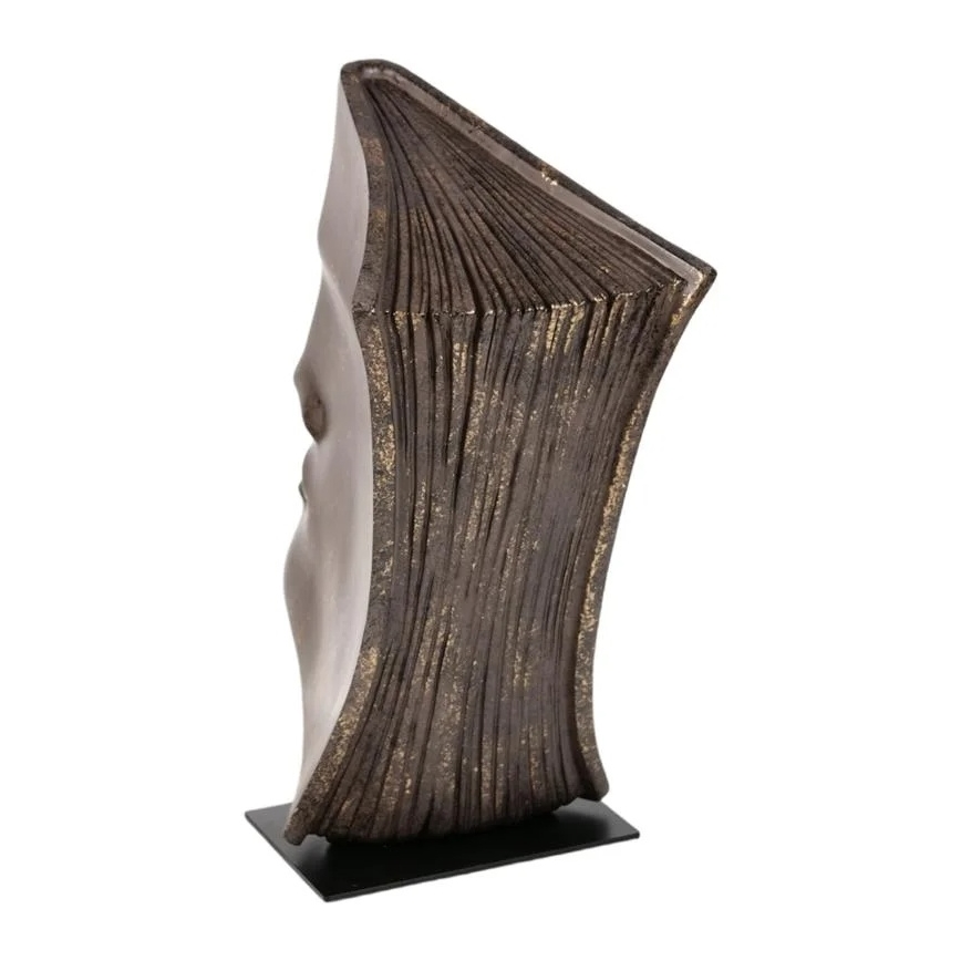 Tafeldecoratie 29x25x17 cm hars/koperkleurig