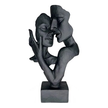 Tafeldecoratie 29x9x17 cm hars/zwart