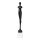 Tafeldecoratie 43 cm hars/zwart