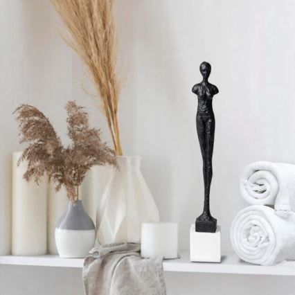 Tafeldecoratie 43 cm hars/zwart