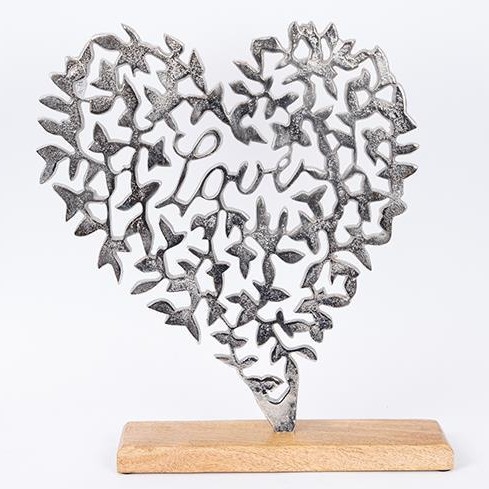 Tafeldecoratie hart 41x35 cm
