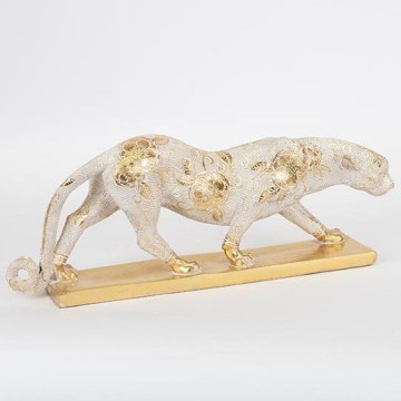 Tafeldecoratie panther 10,5x16,7x42,5 cm