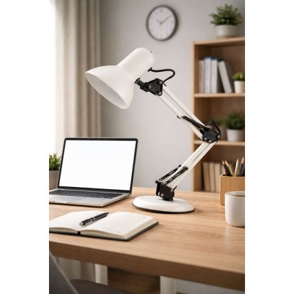 Tafellamp 1xE14/25W/230V wit