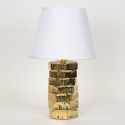 Tafellamp 1xE14/40W/230V wit/goud
