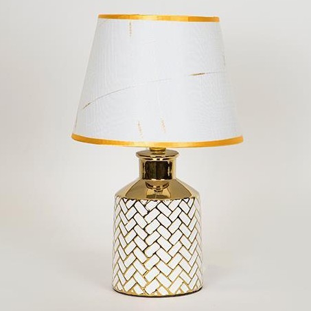 Tafellamp 1xE14/40W/230V wit/goud