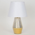 Tafellamp 1xE14/40W/230V wit/goud