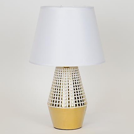 Tafellamp 1xE14/40W/230V wit/goud
