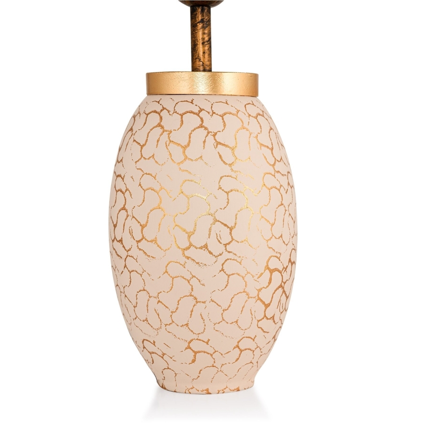 Tafellamp 1xE27/40W/230V beige/goud