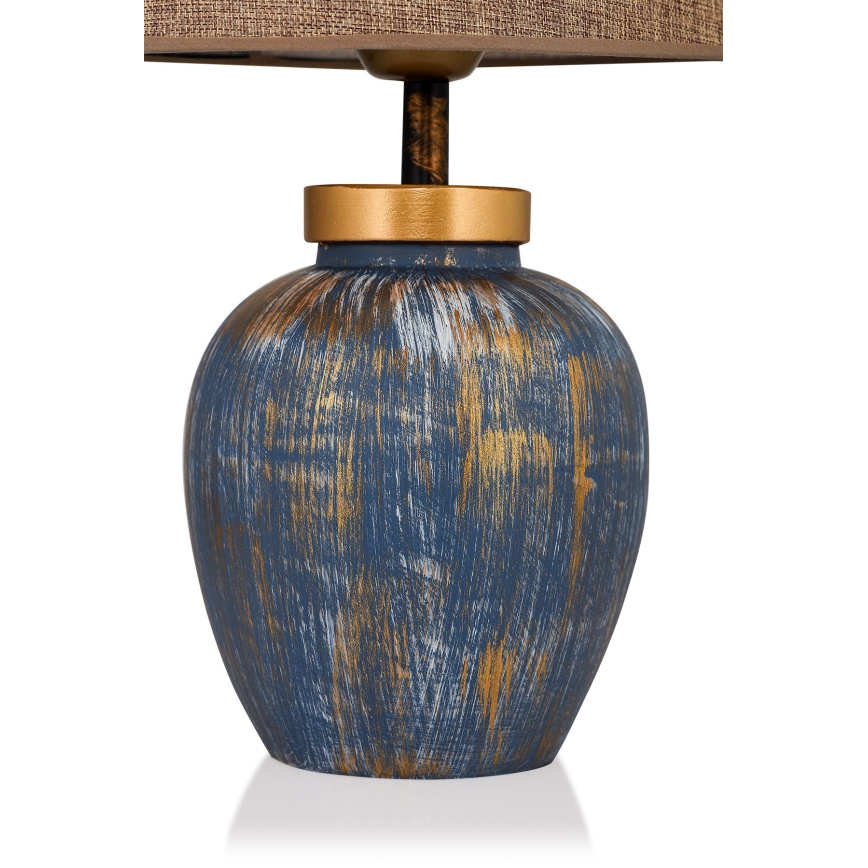 Tafellamp 1xE27/40W/230V blauw/beige
