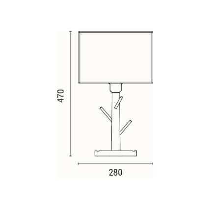 Tafellamp 1xE27/40W/230V