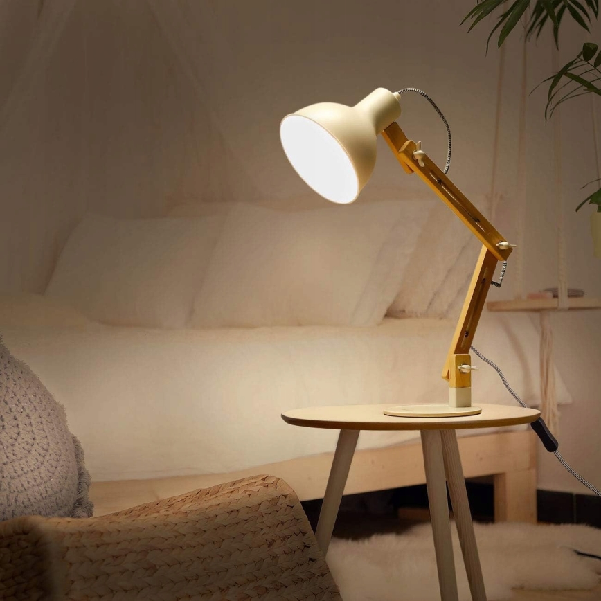 Tafellamp 1xE27/40W/230V wit