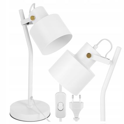Tafellamp 1xE27/40W/230V wit