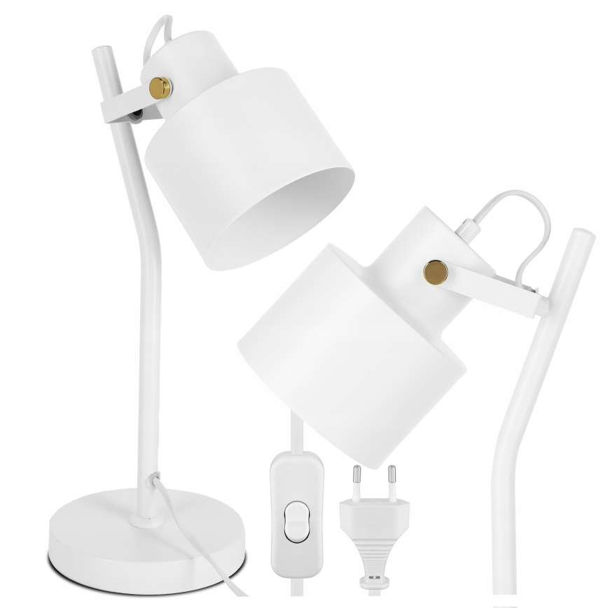 Tafellamp 1xE27/40W/230V wit