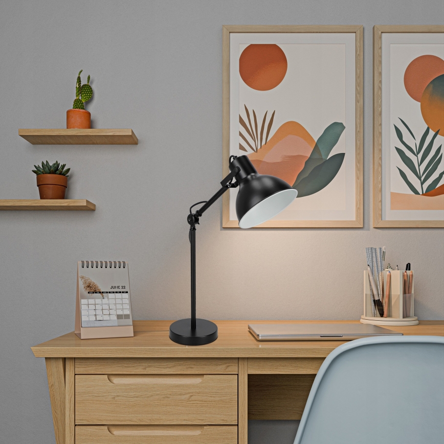 Tafellamp 1xE27/40W/230V zwart