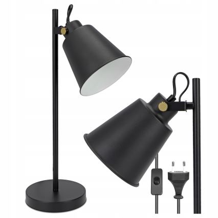 Tafellamp 1xE27/40W/230V zwart
