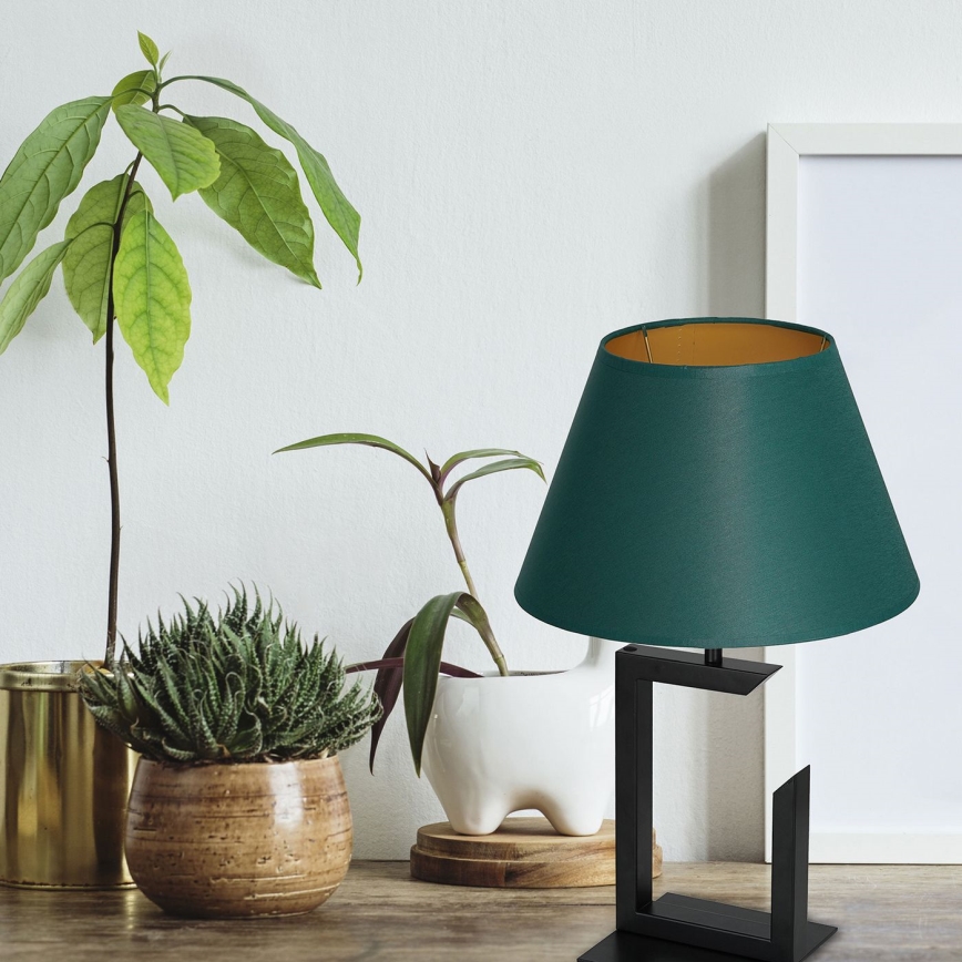 Tafellamp 1xE27/60W/230V 45 cm groen/goud