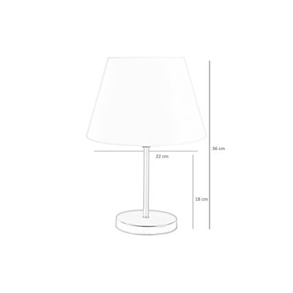 Tafellamp 1xE27/60W/230V blauw/zwart