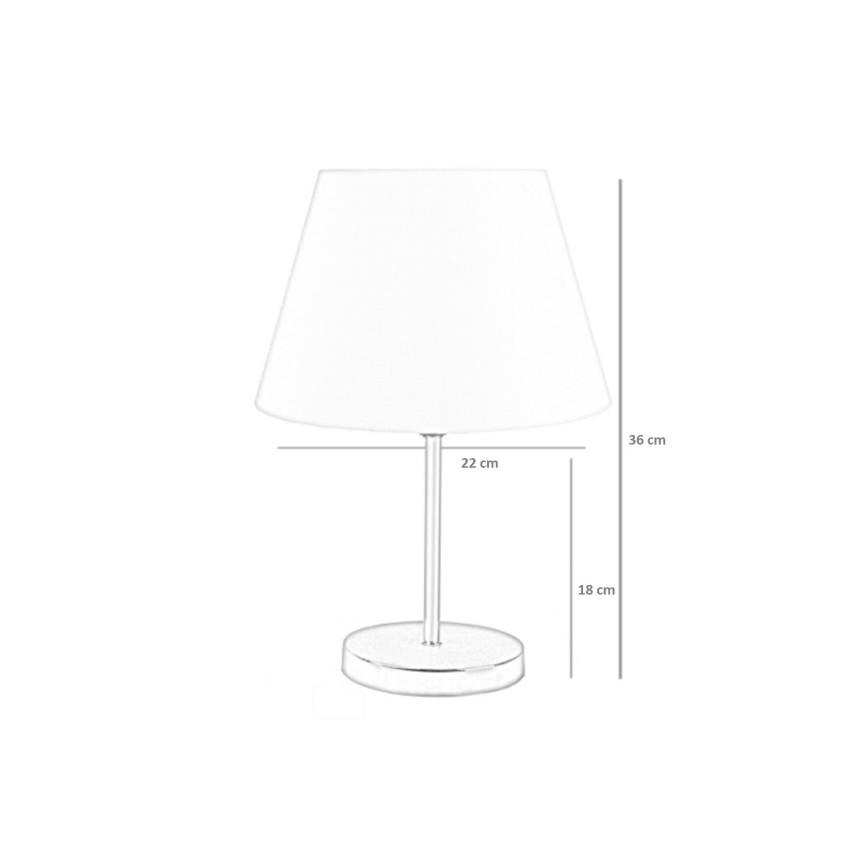 Tafellamp 1xE27/60W/230V blauw/zwart