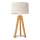 Tafellamp ALBA 1xE27/15W/230V crème/eiken