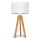 Tafellamp ALBA 1xE27/15W/230V wit/goud/eiken