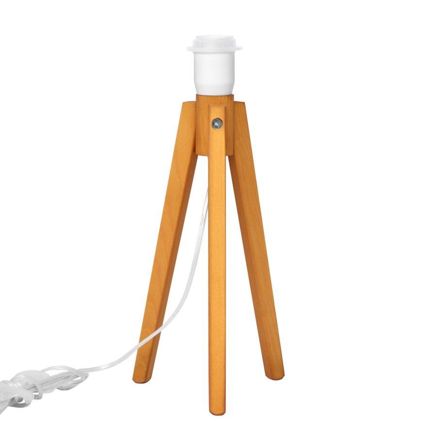 Tafellamp ALBA 1xE27/15W/230V wit/goud/eiken