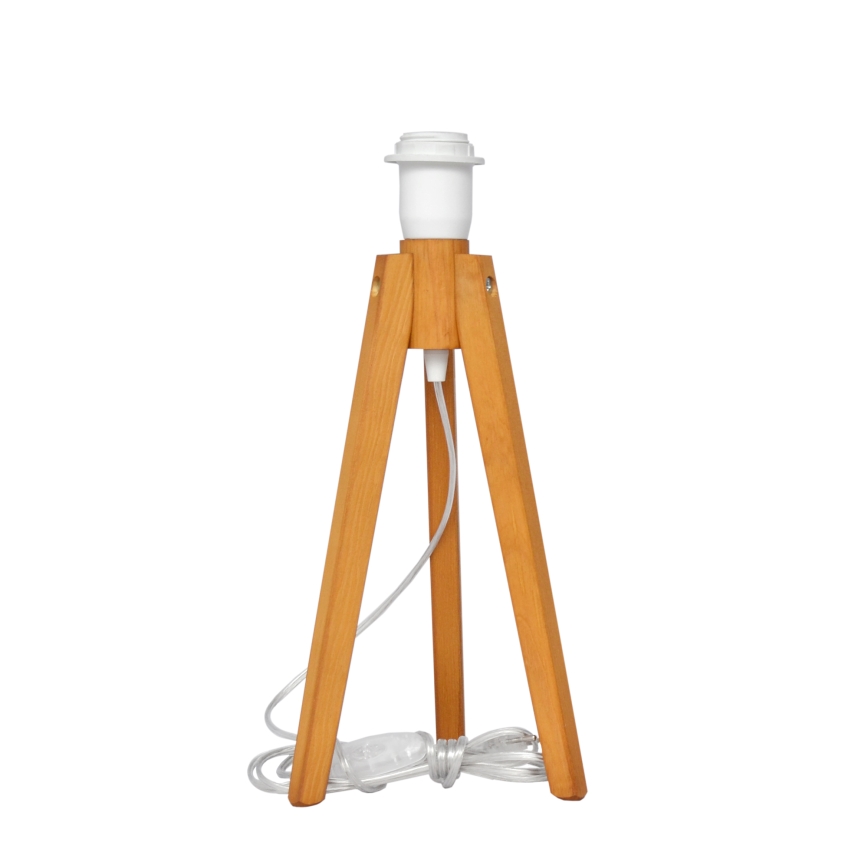 Tafellamp ALBA 1xE27/15W/230V wit/goud/eiken