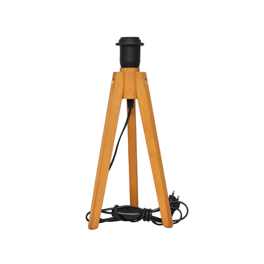 Tafellamp ALBA 1xE27/15W/230V zwart/goud/eiken