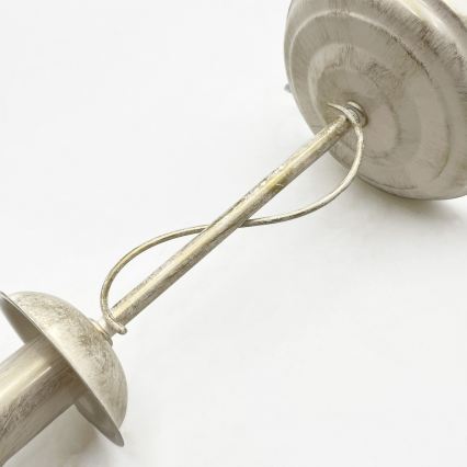 Tafellamp ANTON 1xE14/60W/230V witte patina