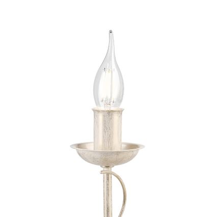 Tafellamp ANTON 1xE14/60W/230V witte patina