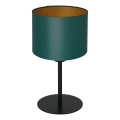 Tafellamp ARDEN 1xE27/60W/230V diameter 18 cm groen/gouden