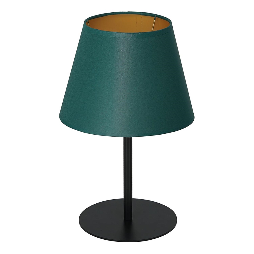 Tafellamp ARDEN 1xE27/60W/230V diameter 20 cm groen/gouden