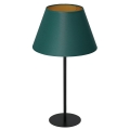 Tafellamp ARDEN 1xE27/60W/230V diameter 30 cm groen/gouden