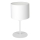Tafellamp ARDEN 1xE27/60W/230V Ø 18 cm wit
