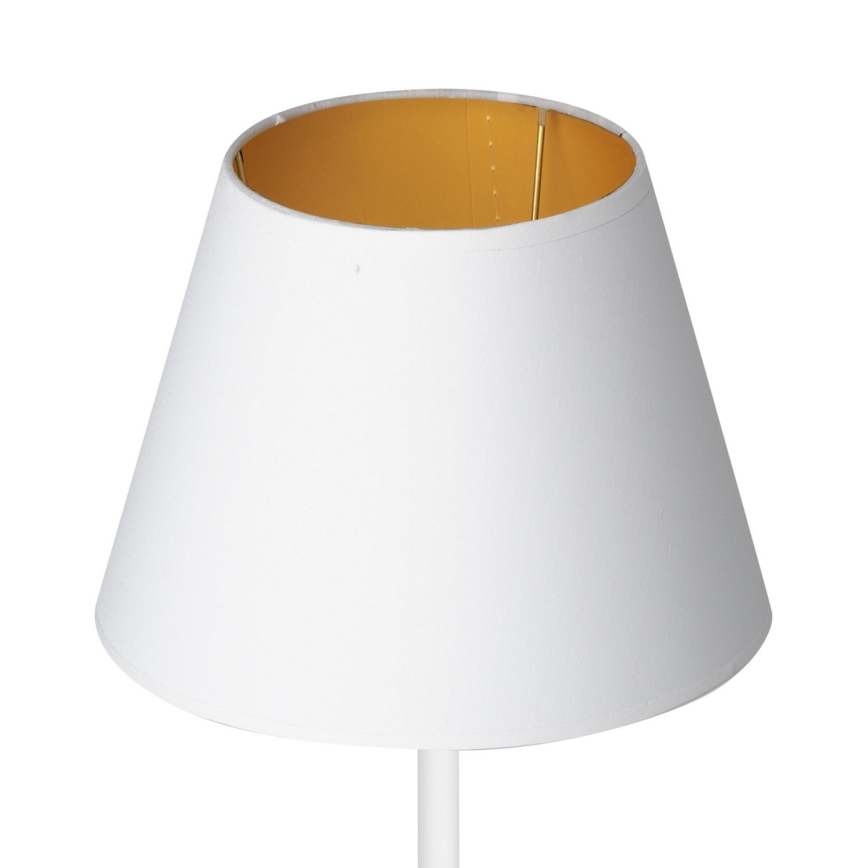 Tafellamp ARDEN 1xE27/60W/230V Ø 20 cm wit/goud