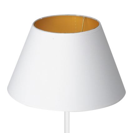 Tafellamp ARDEN 1xE27/60W/230V Ø 30 cm wit/goud