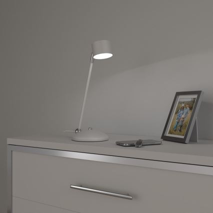 Tafellamp ARENA 1xGX53/11W/230V wit/glanzend chroom