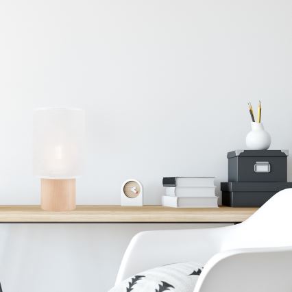 Tafellamp ARI TABLE 1xE27/60W/230V wit/beuk