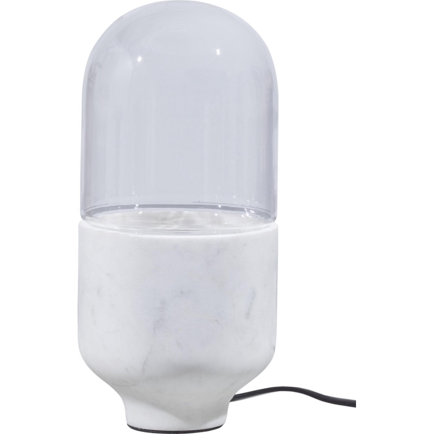Tafellamp ASEL 1xE27/25W/230V marmer wit