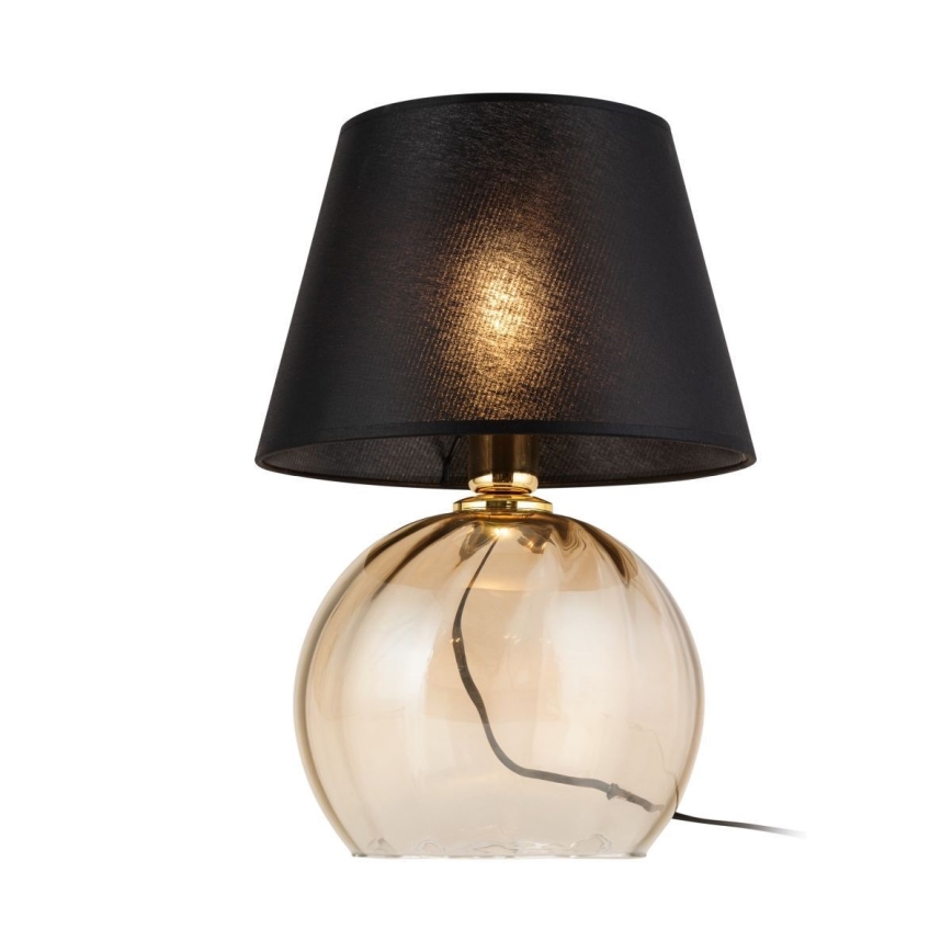 Tafellamp AUREA 1xE27/15W/230V zwart/beige