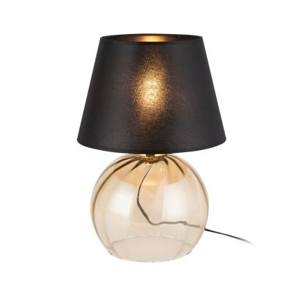 Tafellamp AUREA 1xE27/15W/230V zwart/beige