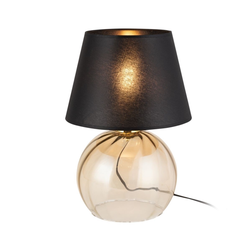 Tafellamp AUREA 1xE27/15W/230V zwart/beige