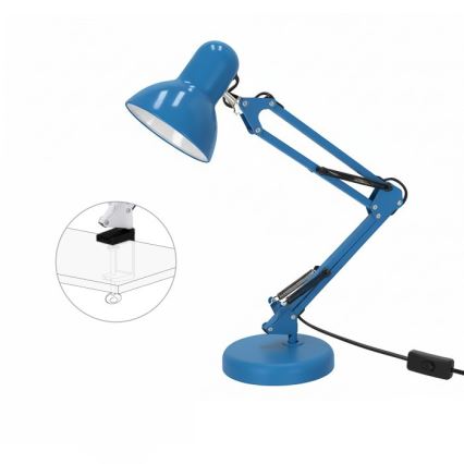 Tafellamp AURIQ 1xE27/60W/230V, blauw