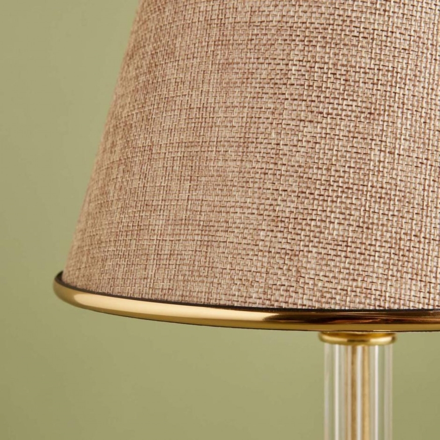 Tafellamp AYD 1xE27/40W/230V beige/goud