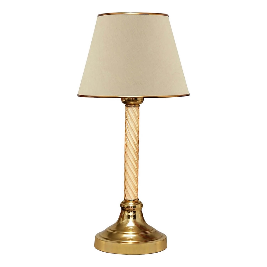 Tafellamp AYD 1xE27/40W/230V beige/goud