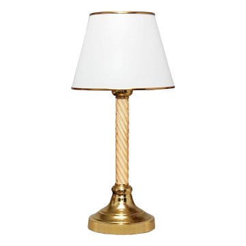 Tafellamp AYD 1xE27/40W/230V wit/goud