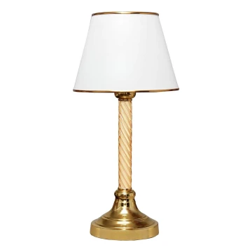 Tafellamp AYD 1xE27/40W/230V wit/goud
