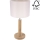 Tafellamp BENITA 1xE27/60W/230V 48 cm crème/eiken – FSC gecertificeerd
