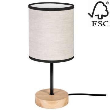 Tafellamp BOHO 1xE27/25W/230V eiken - FSC-gecertificeerd